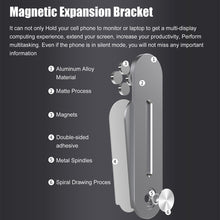 将图片加载到图库查看器,Laptop Side Mount Magnetic Mobile Holder Foldable Laptop Monitor Expansion Bracket_9