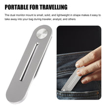 将图片加载到图库查看器,Laptop Side Mount Magnetic Mobile Holder Foldable Laptop Monitor Expansion Bracket_10