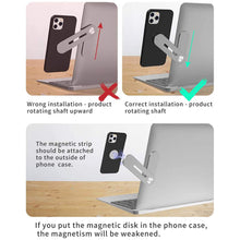 将图片加载到图库查看器,Laptop Side Mount Magnetic Mobile Holder Foldable Laptop Monitor Expansion Bracket_13