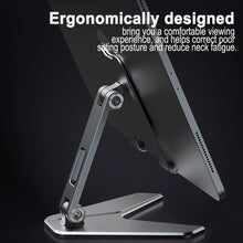 将图片加载到图库查看器,Metal Foldable Tablet Tabletop Vertical Stand with Adjustable Angle_3