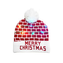 将图片加载到图库查看器,LED Christmas Theme Xmas Beanie Knitted Hat - Battery Operated_1