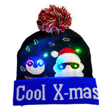 将图片加载到图库查看器,LED Christmas Theme Xmas Beanie Knitted Hat - Battery Operated_7