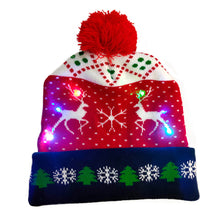 将图片加载到图库查看器,LED Christmas Theme Xmas Beanie Knitted Hat - Battery Operated_8