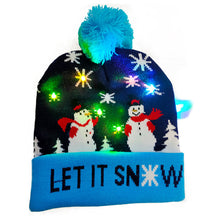 将图片加载到图库查看器,LED Christmas Theme Xmas Beanie Knitted Hat - Battery Operated_12