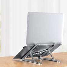 将图片加载到图库查看器,9 Levels Height Adjustable Alumiinum Alloy Portable Laptop Stand_4