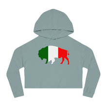 Load image into Gallery viewer, Italy Buffalo - Women’s Cropped Hoodie