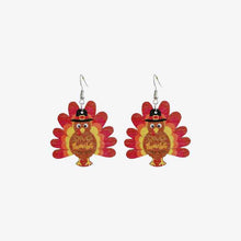 Load image into Gallery viewer, Thanksgiving Turkey Earrings
