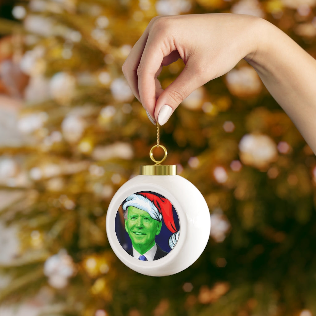 Joe Biden Stole The Economy Christmas Ball Ornament
