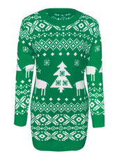 Load image into Gallery viewer, Mini Skirt Christmas Sweater Dress
