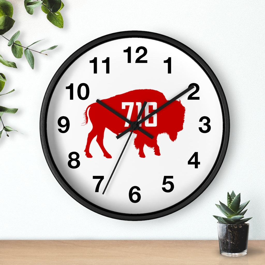 Buffalo 716 Wall Clock