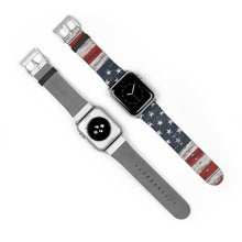 Cargar imagen en el visor de la galería, Correa de reloj con bandera de EE. UU.