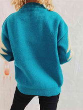 Load image into Gallery viewer, Tree & Reindeer Round Neck Christmas Sweater