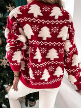 Load image into Gallery viewer, White Trees Christmas Sweater