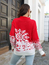Load image into Gallery viewer, Snowflake Christmas Sweater