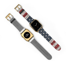 Cargar imagen en el visor de la galería, Correa de reloj con bandera de EE. UU.