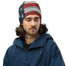 Load image into Gallery viewer, Rustic American Flag Beanie