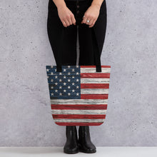Load image into Gallery viewer, USA Flag Tote Bag