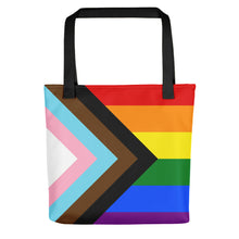 Load image into Gallery viewer, LGBTQ+ Flag Tote Bag