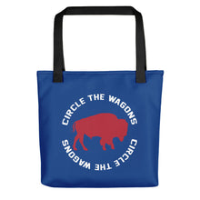 Load image into Gallery viewer, Buffalo Mafia Circle The Wagons Tote Bag