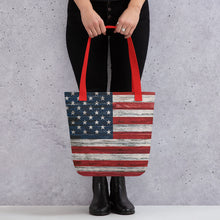 Load image into Gallery viewer, USA Flag Tote Bag