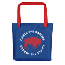 Load image into Gallery viewer, Buffalo Mafia Circle The Wagons Tote Bag