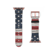 Cargar imagen en el visor de la galería, Correa de reloj con bandera de EE. UU.