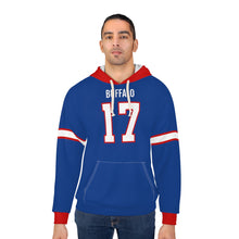 将图片加载到图库查看器,Josh Allen Buffalo #17 男女通用套头连帽衫