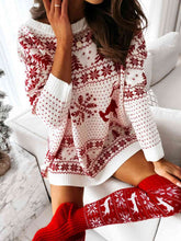 Load image into Gallery viewer, Red Trees Long Sleeve Christmas Sweater