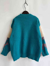 Load image into Gallery viewer, Tree & Reindeer Round Neck Christmas Sweater