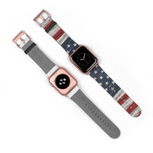 Cargar imagen en el visor de la galería, Correa de reloj con bandera de EE. UU.