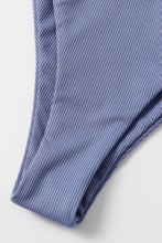 将图片加载到图库查看器,罗纹高剪裁三件套泳衣