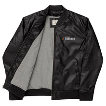Cargar imagen en el visor de la galería, Chaqueta bomber de cuero Lets Go Brandon