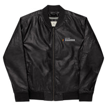 Cargar imagen en el visor de la galería, Chaqueta bomber de cuero Lets Go Brandon