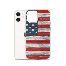 将图片加载到图库查看器,美国国旗 iPhone 手机壳