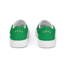 将图片加载到图库查看器,男式 Marca Italiana 意大利国旗一脚蹬帆布鞋