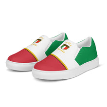 将图片加载到图库查看器,男式 Marca Italiana 意大利国旗一脚蹬帆布鞋
