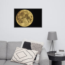 Cargar imagen en el visor de la galería, Póster Enmarcado Luna llena