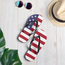 Cargar imagen en el visor de la galería, Chanclas con bandera americana