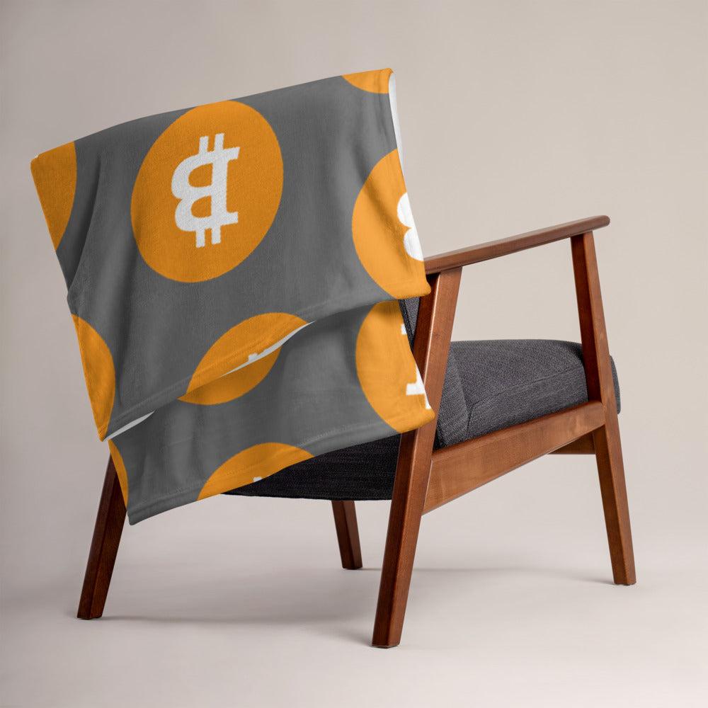 Bitcoin Throw Blanket