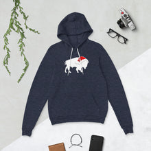 将图片加载到图库查看器,White Buffalo Santa hat Hoodie