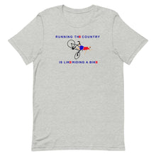 Load image into Gallery viewer, Running the Country Is Like Riding A Bike Biden T-Shirt
