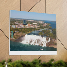 将图片加载到图库查看器，尼亚加拉瀑布看加拿大帆布墙艺术
