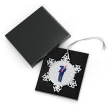 Load image into Gallery viewer, Donald Trump Snowflake Christmas Tree Ornament
