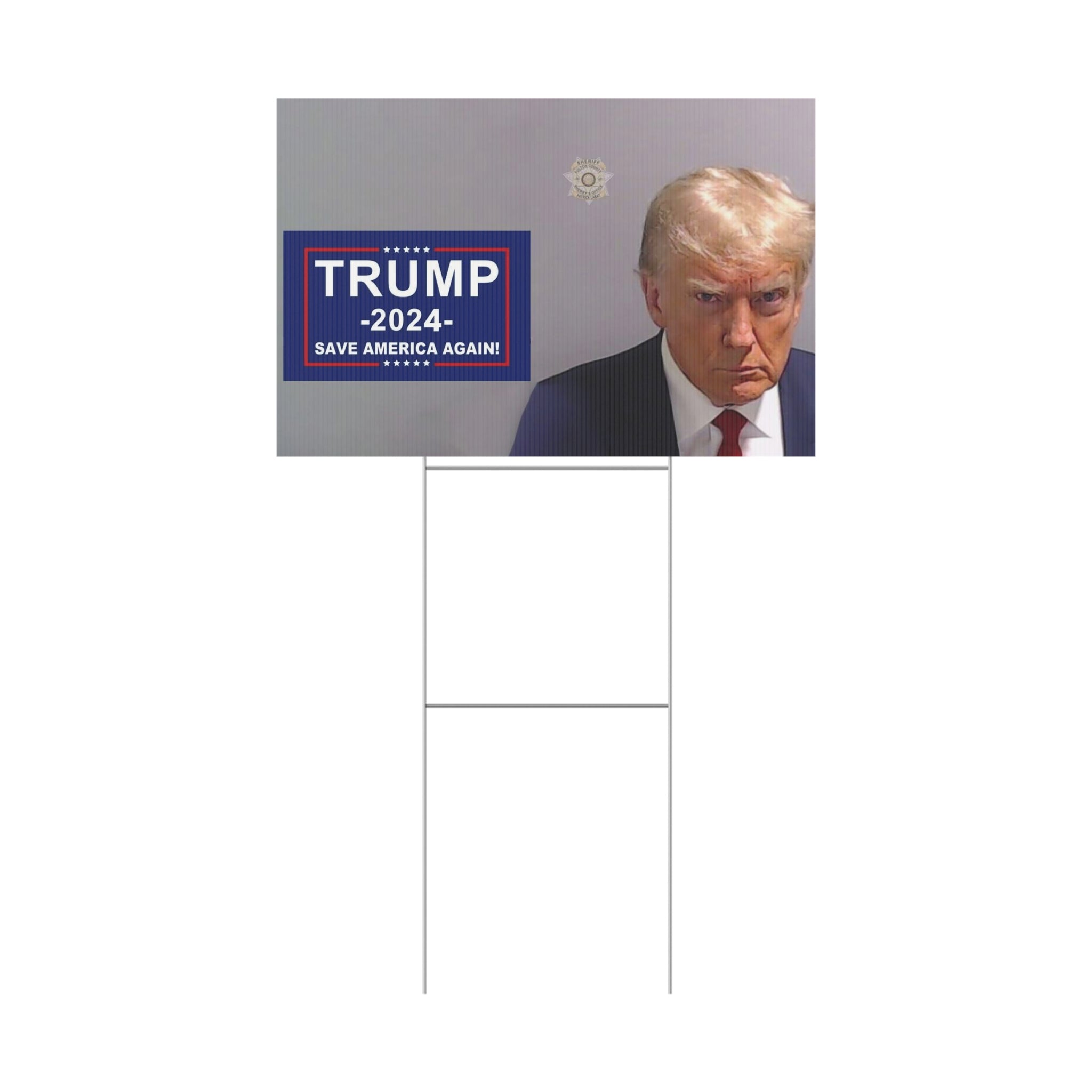 Vote Rump Sign Trump 2024 Mugshot Yard Sign – Buffalo Thread