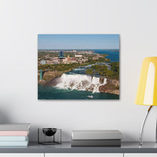 将图片加载到图库查看器，尼亚加拉瀑布看加拿大帆布墙艺术
