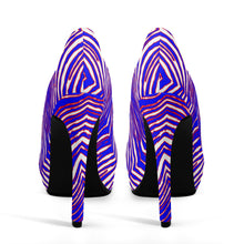 Cargar imagen en el visor de la galería, Zapatos de plataforma Zubaz para mujer, tacones altos de 5 pulgadas
