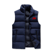 Load image into Gallery viewer, Buffalo Logo Mens Collar Zip Up Puffer Vest Jacket
