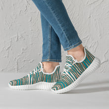 Load image into Gallery viewer, Miami Fins Up Womens Mesh Knit Sneakers
