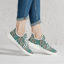 Load image into Gallery viewer, Miami Fins Up Womens Mesh Knit Sneakers
