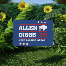 Load image into Gallery viewer, Allen Diggs 24 Keep Passing Great Yard Sign
